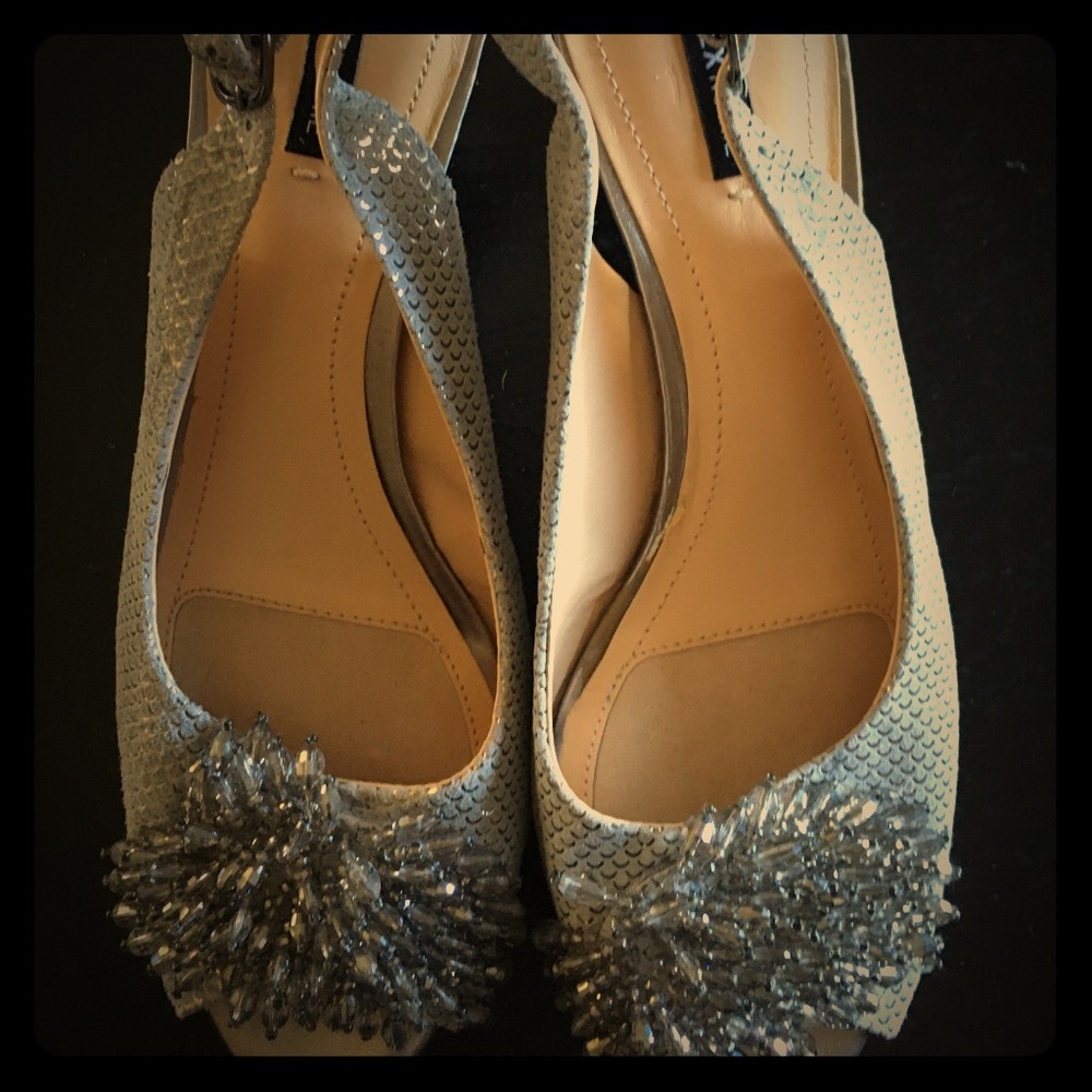 Vintage Metallic Heels Alex Marie 8.5 M Strappy 3”